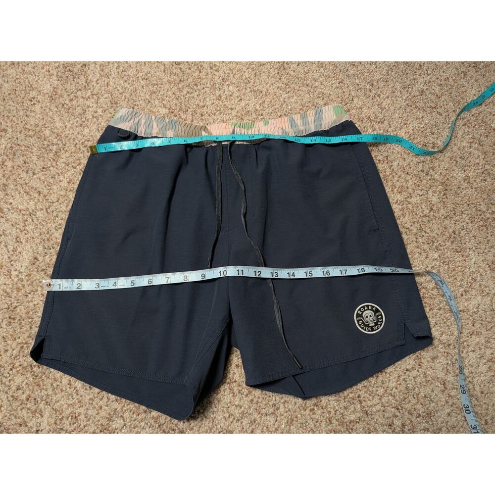 ROARK Men's shorts/swim trunks, Medium, lightweight, black & camo print - Picture 6 of 8